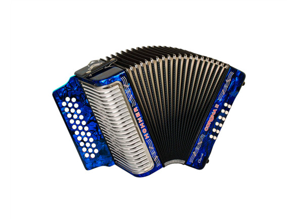 Hohner Corona II Classic GCF azul com saco Hohner Corona II Classic GCF azul com saco